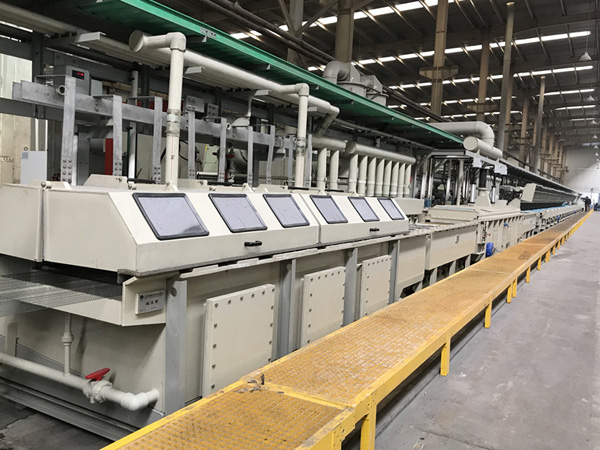 Electroplate brass production line